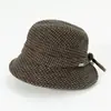 Sombrero de pescador estilo francés para mujer de invierno, versión coreana, sombrero tipo cubo versátil retro casual, elegante y que estiliza el rostro