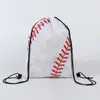 Mochila con Cordón para Softball Bolsa de Almacenamiento Portátil Bolsa con Cordón Portátil de Poliéster Bolsillo de Cierre