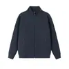 Sudadera con capucha de peso pesado de 400 g, manga raglán, cuello alto, con cremallera para hombre, adecuada para primavera y otoño, estilo business casual, se puede personalizar con un logo