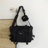 Bolsa Mensajera de Trabajo Funcional de Gran Capacidad para Hombres y Mujeres, Mochila de Estilo Unisex, Bolso Cruzado para Hombre, Bolso de Moda para Viajes Cortos