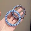 Goma para el pelo de alambre de teléfono con estampado de leopardo retro, alta elasticidad, banda de goma sin marcas para adultos, adecuada para coletas, simple y elegante, no daña el cabello