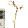 Forma de Galho Seco de Árvore para Pássaros Cabide de Roupa para Pendurar na Parede Decoração de Galho de Teto Galho de Madeira Crua Galho Seco Natural Galho Seco Madeira Seca Cabelo Liso