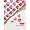 Joias de Diamante para Nail Art Ponto Vermelho Rosa Diamante de Fundo Pontiagudo Flash de Diamante Ovo de Pombo Coração Torto Borboleta Diamante de Formato Especial Decoração para Nail Art Diamante Atacado