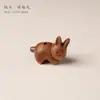 Cabeza de Oso Estéreo Suave y Linda Madera de Durazno Arte Accesorios DIY Accesorios Trenzados con Cuentas Cuentas Espaciadoras Pulsera Collar Joyería