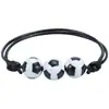 ¡Wow Amazon más vendido pulsera de baloncesto béisbol cordón encerado tejido softbol tenis fútbol Copa del Mundo accesorios de pulsera