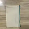 Al por mayor en stock Bolsas de Lona en Blanco para Lápices con Cremallera para Pintar a Mano DIY Bolsa de Papelería para Estudiantes Bolsa de Almacenamiento para Lápices Se Puede Imprimir Logo