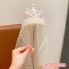 Diadema Corona de Princesa Mayor Corona de Cumpleaños Pasador con Lentejuelas y Diamantes Sombrero de Cumpleaños Infantil Pasador para Fiesta