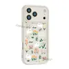 Funda para iPhone 18 con patrón pequeño de hierba floral fresca, funda suave de TPU de cobertura total anticaída para Apple 17, disponible en varios colores