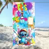 Toalla de Baño Absorbente de Agua de Secado Rápido para Niños con Dibujos Animados Transfronterizos Temu Lilo y Stitch Ángel Bebé Stitch Toalla de Playa