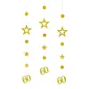 Guirlanda de Número Estrela Dourada Brilhante Rose Gold Multicolor 13 16 18 25 30 40 50 60