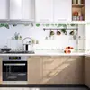 Pegatinas a Prueba de Aceite para Cocina, Resistentes al Fuego, Resistentes a Altas Temperaturas, Papel Especial de Papel de Aluminio Engrosado, Autoadhesivo para Gabinetes, Impermeable, Resistente a la Humedad, Papel Tapiz Anti-Manchas
