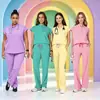 Trajes de scrub elásticos de Amazon para médicos, enfermeras, salones de belleza y hospitales de mascotas, ropa de trabajo antiarrugas, disponibles en varios colores