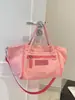Bolso de lona transfronterizo 2026 nuevo, estilo ins, de alta gama, gran capacidad, para viajes y uso diario, de hombro/cruzado