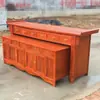 Mesa Armario de Altar de Madera Maciza para el Hogar Mesa de Buda Mesa Consola Mesa de Incienso Templo Dios de la Riqueza Mesa de Ofrendas Altar Juego de Dos Piezas