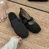 Zapatos Mary Jane estilo hada con una sola correa, nueva colección otoño/invierno 2026, adecuados para usar en exteriores, con forro de felpa y suela plana