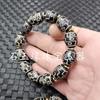 Pulsera de jade Agata Tianzhu Road pass ojo de tres ojos seis ojos nueve ojos Diente de tigre Ruyi patrón de retorno Pulsera Tianzhu Road pass