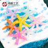 Acessórios de resina para paisagem marinha micro série Oceano concha Estrela-do-mar de cristal pequenos enfeites DIY mini pêndulo plano