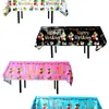 Mantel Desechable de Globos en Inglés Impermeable a Prueba de Aceite Decoración de Mesa de Postres para Fiesta de Cumpleaños Graduación