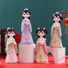 Traje Tang antiguo corazón de niña edad floreciente Fanghua muñeca niña de mano para enviar regalos de cumpleaños a novias regalos de decoración de escritorio