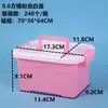 Caja de bloques de construcción con inserto de copo de nieve al por mayor de fábrica, caja de almacenamiento de juguete de inteligencia para niños de plástico PP transparente, ensamblada