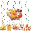 Decoraciones de cumpleaños de Pikachu de dibujos animados, que incluyen banderines triangulares, pancartas colgantes, vajilla desechable, platos de papel, vasos de papel y servilletas