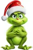 Enfeites de pendurar de produto novo transfronteiriços, decorações para bebês, pingentes para árvore de Natal e carro, Decoração de casa de desenho animado de Natal Verde