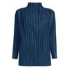 Miyake 2026 Primavera Nuevo Estilo Coreano Cuello Alto Delgado Botonado Gabardina para Mujer Moda Versátil Chaqueta Cardigan Plisado