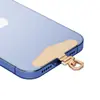 Gaxeta para Celular Rotativa 360 Graus Cordão de Pulso Clipe de Metal Aço Inoxidável Logotipo do Fabricante Patch Traseiro de Conexão Ultrafino