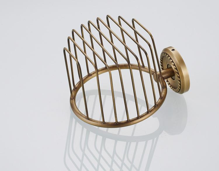 全铜欧式复古卫浴五金挂件仿古纸巾篓生产批发一件代发