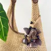 Campanillas de Viento de Cáscara de Fruta, Cascabeles de Mano, Docenas de Estilos, Sanación Sonora, Accesorios para Bolsos Tejidos a Mano con Temática del Bosque