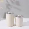 Nova Caneca de Café a Vácuo Estilosa de Camada Dupla, Caneca Térmica Simples de Cor Sólida, Mini Caneca de Bolso Portátil para Exterior Atacado