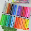 Purple Mouse 204 Plumas de Acuarela con Agarre Triangular, Gran Capacidad, Juego de Plumas de Color Lavables, Mango Triangular, Específicamente para Uso en Jardín de Infancia