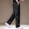 Calça Casual de Alta Qualidade Italiana para Homens, Novo Estilo Outono 2026, Calça Masculina Reta Solta, Calça Versátil para o Trabalho