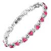 Pulsera Magnética de Aleación Ecológica Ajustable Gauss Full-Magnética con Pedrería en Forma de Corazón, Superventas Transfronteriza de Amazon para Mujer en Stock