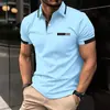 2026 Camisa POLO Casual de Manga Curta de Verão para Homens Comércio Exterior Nova Camisa POLO Estampada Digitalmente em 3D