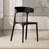 Cadeira de Jantar para Uso Doméstico, Cadeira Chifre Estilo Nórdico, Banqueta de Plástico Minimalista Moderna, Cadeira de Mesa de Jantar, Cadeira de Escritório com Encosto para Lazer, Celebridade da Internet