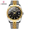 Reloj de Moda de Negocios para Hombre Chenxi, Reloj Luminoso para Hombre al por Mayor, Reloj de Cuarzo de Doble Calendario Transfronterizo, Bicolor
