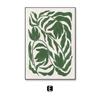 Pintura Decorativa Moderna Simples Verde Linha Silenciosa Abstrata para Parede de Fundo de Sofá na Sala de Estar Pintura de Parede para Corredor de Entrada