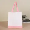 Bolsa de Lona Personalizada Lisa de Algodão Ecológica Bolsa de Mão Espessada com Logo Impresso Publicidade Grande Capacidade Bolsa de Lona Feita Sob Medida