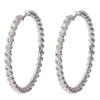 Europa e Estados Unidos exageraram brincos de argola grandes 9CM brincos argola grande feminino atacado noiva brincos vintage venda direta da fábrica