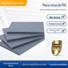 Placa de PVC cinza, placa rígida, resistente à corrosão, isolamento resistente a ácidos e álcalis, corte de engenharia de placa de borracha plástica, pára-choque de PVC