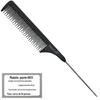 Salão de Cabeleireiro Estúdio Fotográfico Pente de Cabelo Ponta de Agulha de Aço Pente de Cauda Pente de Maquiagem Pente para Mechas Salão de Cabeleireiro Barbearia Pente de Estilização para Corte de Cabelo