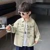 Chaqueta Camisa para Niños Ropa de Otoño Camisa Larga Elegante para Niños 2026 Nuevo Estilo Top Casual para Bebé Niño Primavera y Otoño