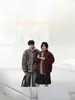 Estilo Nuevo Invierno 2025 Abrigo de Algodón Zuo Shan Diao con Piel Integrada Chaqueta Corta Espesa con Cuello de Piel para Hombre Abrigo de Algodón de Alta Gama Moderno