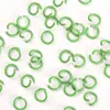Llavero de anillo de plástico de colores Accesorios para abalorios DIY Colgante de anillo de resorte Gancho de campana Materiales para cadena de teléfono móvil