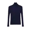 Ropa de Mujer al por Mayor Transfronteriza Estilo Europeo y Americano Versátil Suéter de Punto Canalé de Manga Larga Camisa Base Nueva Otoño e Invierno 2025