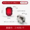Novedades de verano transfronterizas: rojo metálico, de una sola pieza, accesorios para zapatos perforados con ribete de forma geométrica y grandes pedrería roja