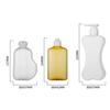 Botella Plana Personalizada Botella de Aceite Esencial Botella de Loción Corporal Botella Vacía Plástico PET Botella Vacía Botella de Gel de Ducha Botella de Detergente para Lavandería de Prendas Íntimas