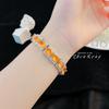 Celebridad de Internet ins Diseño de Lujo Ligero de Nicho Pulsera de Caramelo de Morganita Moda de Alto Sentido Nuevo Estilo Pulsera de Diamante Champagne para Mujeres
