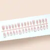 Olho de Gato Roxo Fumê Esmaltado Textura de Luxo Leve Estilo Menina Versátil Arte de Unha Média Duração 30 Unhas Usáveis